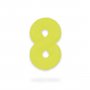 Ballongsiffra - Neon Gul - 86 cm - Siffra: 8