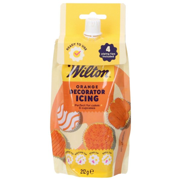 Wilton glasyr - Orange - 212g