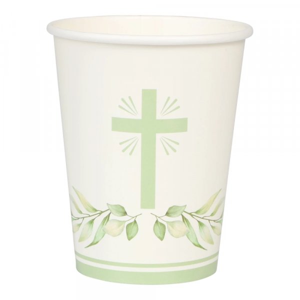 Pappmuggar - Kors - 8-pack