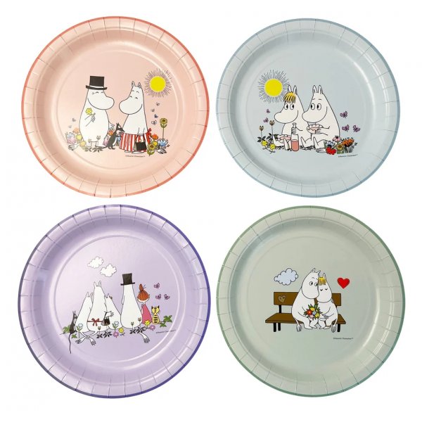 Papperstallrikar Mumin, 8-pack