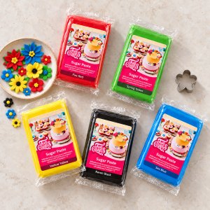 Sockerpasta - Paket - Basf�rger - 5 x 250g - FunCakes