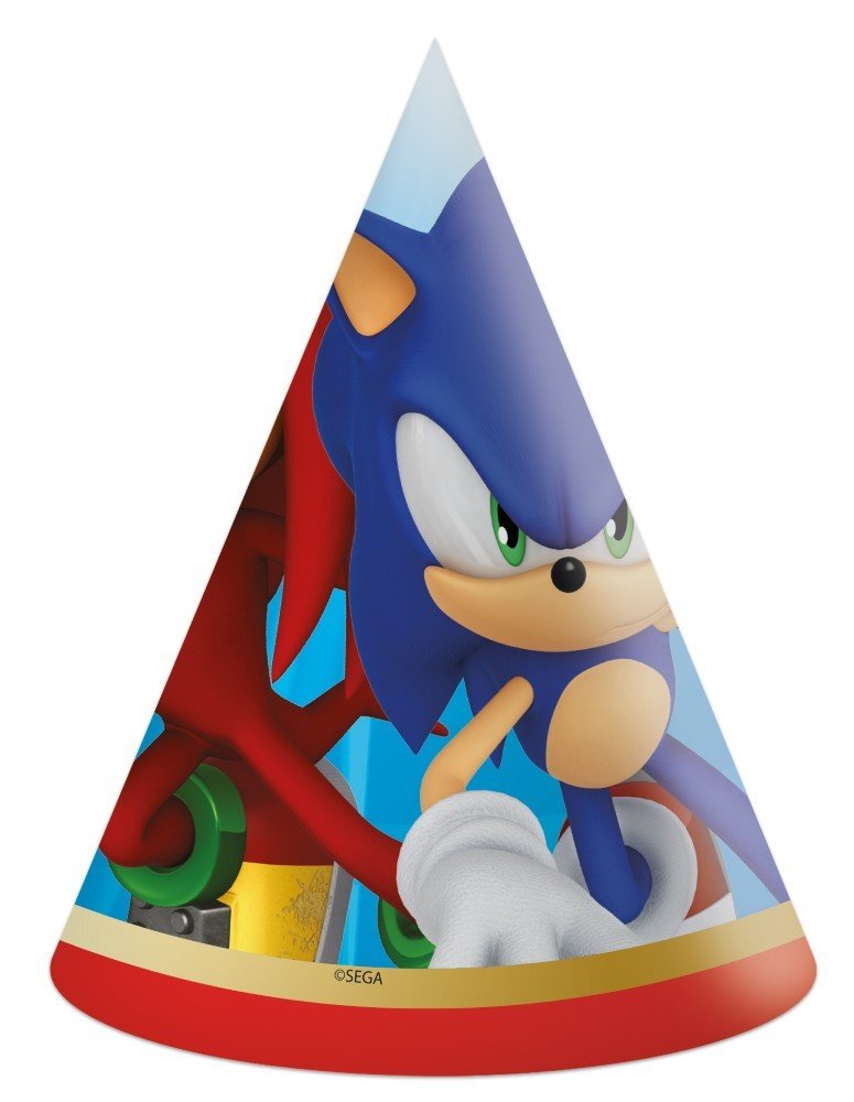 Partyhattar – Sonic – 6-pack – Sonic