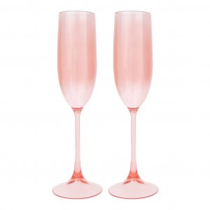 Champagneglas - Poolside - 2-pack - Powder Pink Champagneglas - Poolside - 2-pack - Powder Pink