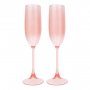 Champagneglas - Poolside - 2-pack - Powder Pink