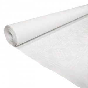 Bordsduk - Papper - Vit - 119 cm bred - 50 meter