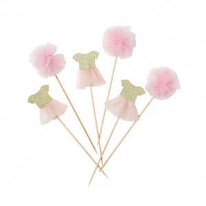 Cake Toppers - We Love Pink - 12-pack