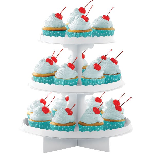 Cupcakestllning - Vit
