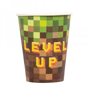 Pappmuggar - Pixel Level Up - 8-pack