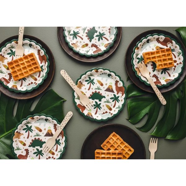 Papptallrikar - Dinosaurie - 6-pack Papptallrikar - Dinosaurie - 6-pack