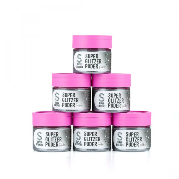 �tbart glitter - Super Streusel- SuperLustreDust - Silver- 10 g