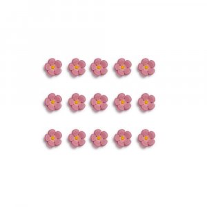 Sockerblommor - Rosa - 1 cm - 30 st