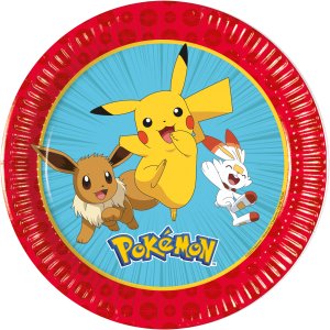 Papptallrikar - Pok�mon - 20 cm - 8-pack