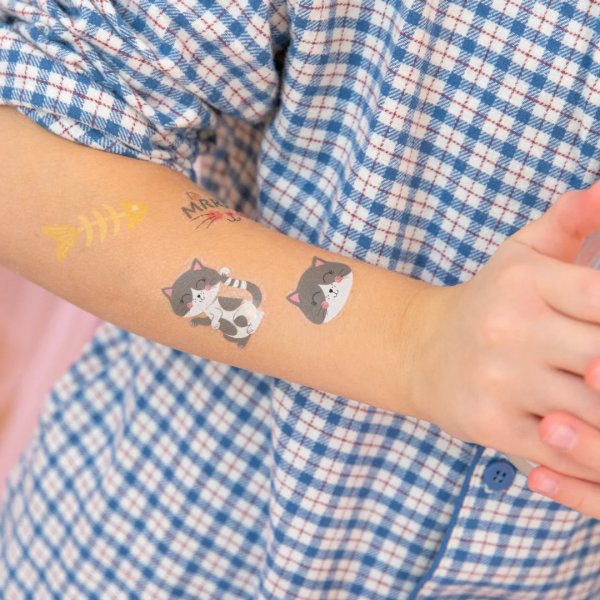 Tatueringar - Pastellkatter - 23 st