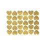 Hj�rtformade klisterm�rken guld, 30st