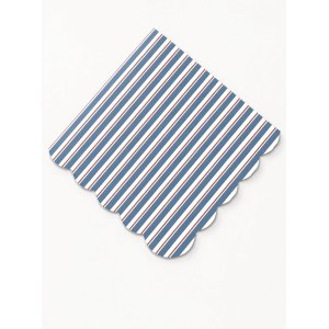 Servetter - R�nder Bl�/Vit/R�d - Lavenders Blue - 16-pack