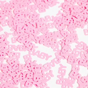Bordskonfetti - Baby - Rosa - 14g