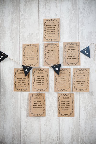 Bordsplaceringskort - Vintage Kraft - 10-pack Bordsplaceringskort - Vintage Kraft - 10-pack