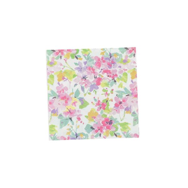 Kaffeservetter - F�rgglada blommor - 20-pack