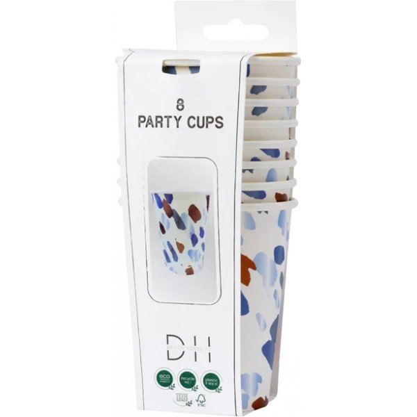 Pappersmugg - Brush - 8-pack