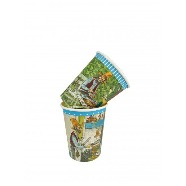 Pappersmugg - Pettson & Findus - 8-pack 250ml