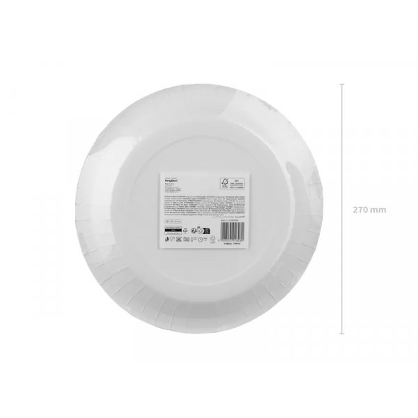 Papptallrikar - Rödrutiga - 6-pack - 27 cm Papptallrikar - Rödrutiga - 6-pack - 27 cm