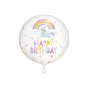 Folieballong enh�rning happy birthday
