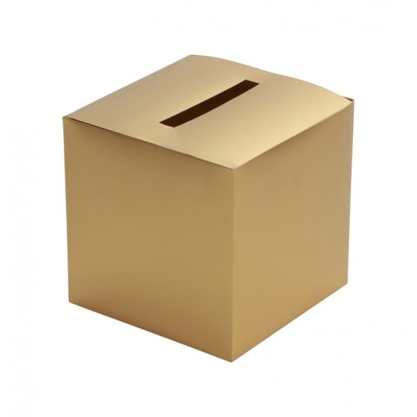 Kortlda - Cards - Guld - 23x23x23cm