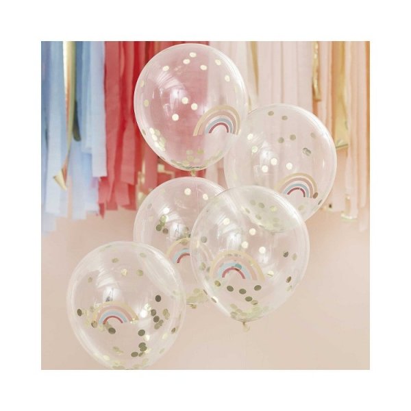 Konfettiballonger - Regnb�ge