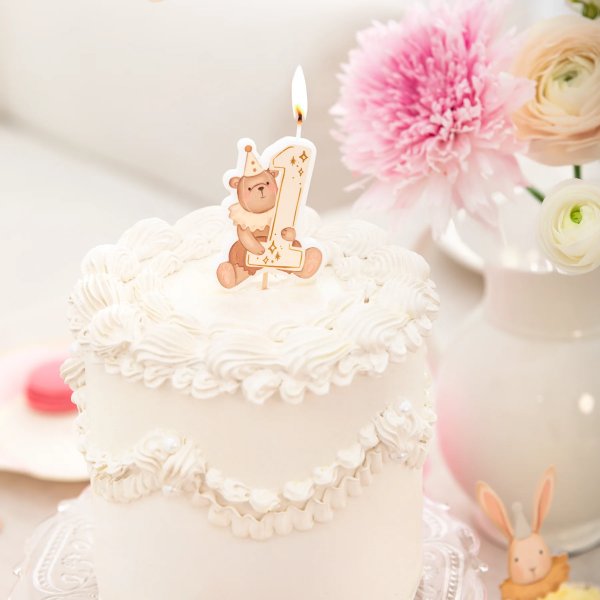 T�rtljus - 1st Birthday - Nalle