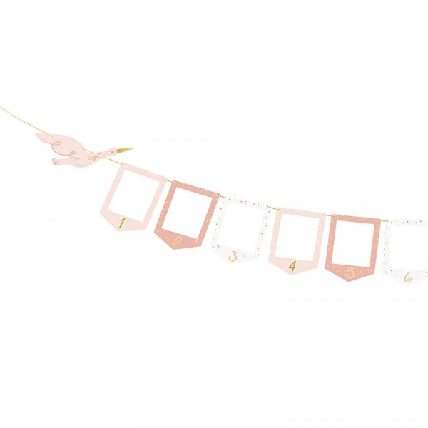 Fotogirlang - Stork - Rosa/Guld Fotogirlang - Stork - Rosa/Guld