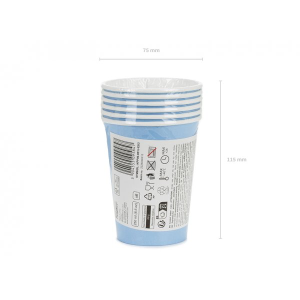 Pappersmugg - Ljusbl�