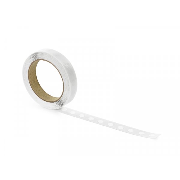 Dubbelh�ftande klisterlappar - Transparenta - 12mm