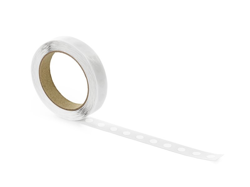 Dubbelhäftande klisterlappar – Transparenta – 12mm – Ballonger