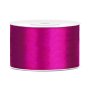 Satinband - Fuchsia - (Bredd: 38 mm) - 25 meter