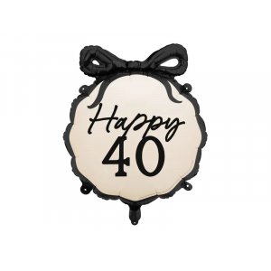 Rund folieballong  - Nude - Happy 40