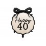 Rund folieballong - Nude - Happy 40