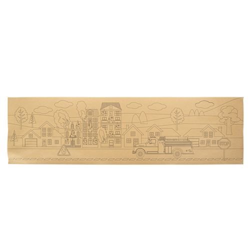 Bordsl�pare i tyg - Brun - 40 cm x 1,40 m