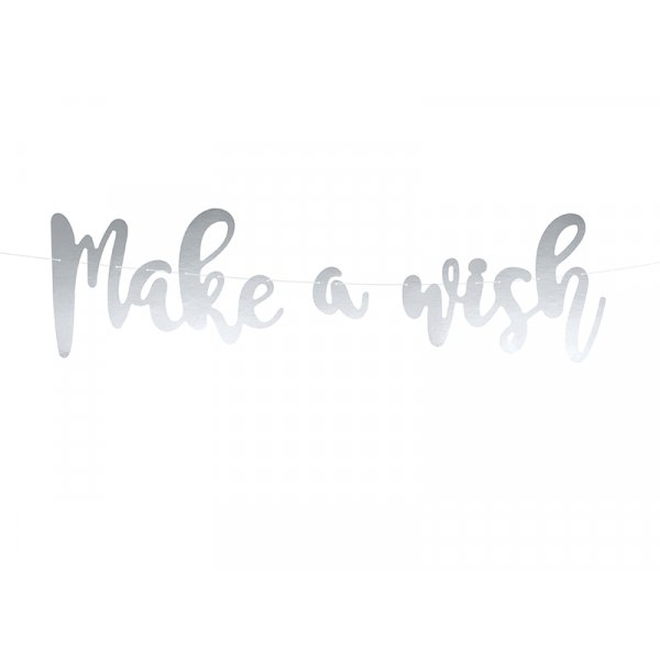Backdrop - Make A Wish - Silver Backdrop - Make A Wish - Silver