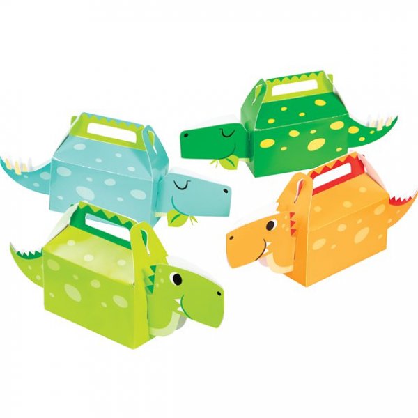 Kalasboxar - Dinosaurie - Bl/Grn/Orange - 4-pack