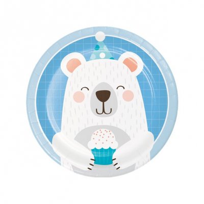Desserttallrikar - Birthday Bear - 8-pack