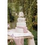 Bordsl�pare i tyg - Rosa - 28 cm x 3 m