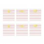 Godisp�sar Randiga Rosa/Vit 6-pack