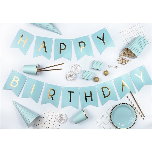 Popcornboxar - Stripes - Ljusblå/Guld - 6-pack Popcornboxar - Stripes - Ljusblå/Guld - 6-pack