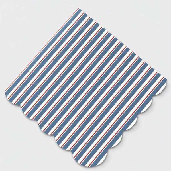 Servetter - R�nder Bl�/Vit/R�d - Lavenders Blue - 16-pack