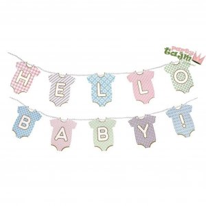 Girlang - Hello baby - Pastell - Babybodies - 3 meter