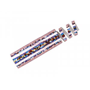 Holografiska streamers - Ljusrosa - 3,8m