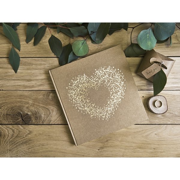 Gästbok - Natur/Guldhjärta Gästbok - Natur/Guldhjärta