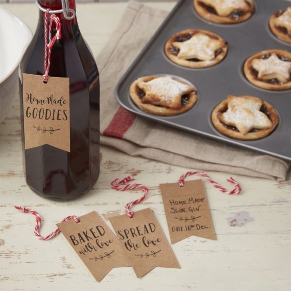 Tags - Hembakat - Vintage Noel - 9-pack