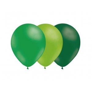 Ballonger - Mix - Grön/Lime/Mörkgrön - 15 st