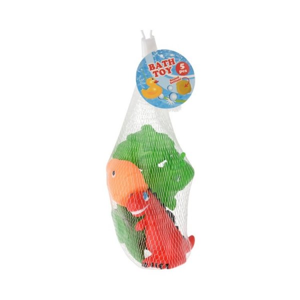 Badleksaker mixade djur 5-pack